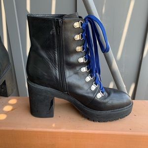 Black Steve Madden Platform Combat boots